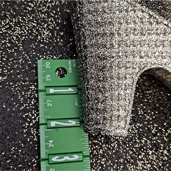 Silver Glitter Jelly Block High Heel Sandals Shoes NEW Platform Sz 7 - Picture 4 of 8